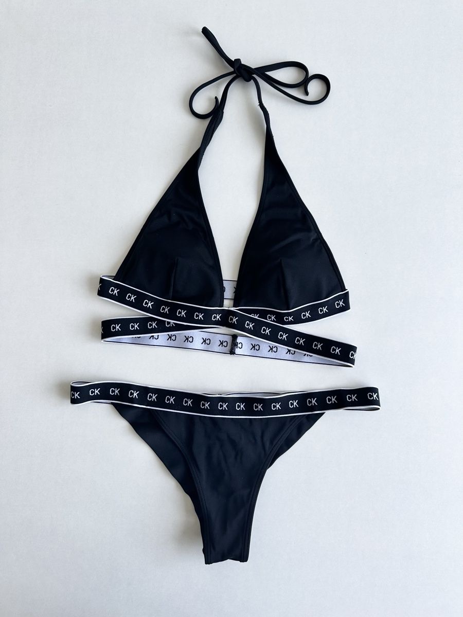 Calvin Klein Badekleider & Bikinis: Calvin Klein Bikini Set Schwarz / Gr. S – Gebraucht aus Bern von Fraeuleinhonig
