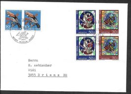 Brief Pro Patria 1970 B148/B149 Paar + PJ231 Paar 6.6.1970