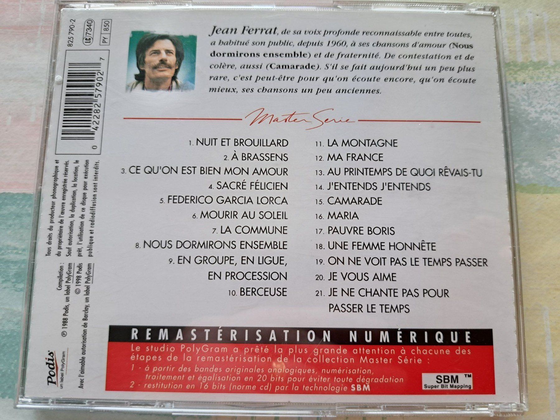 CDs: Cd Jean Ferrat Volume 1 – D'occasion à Pully par bro_n52j 1