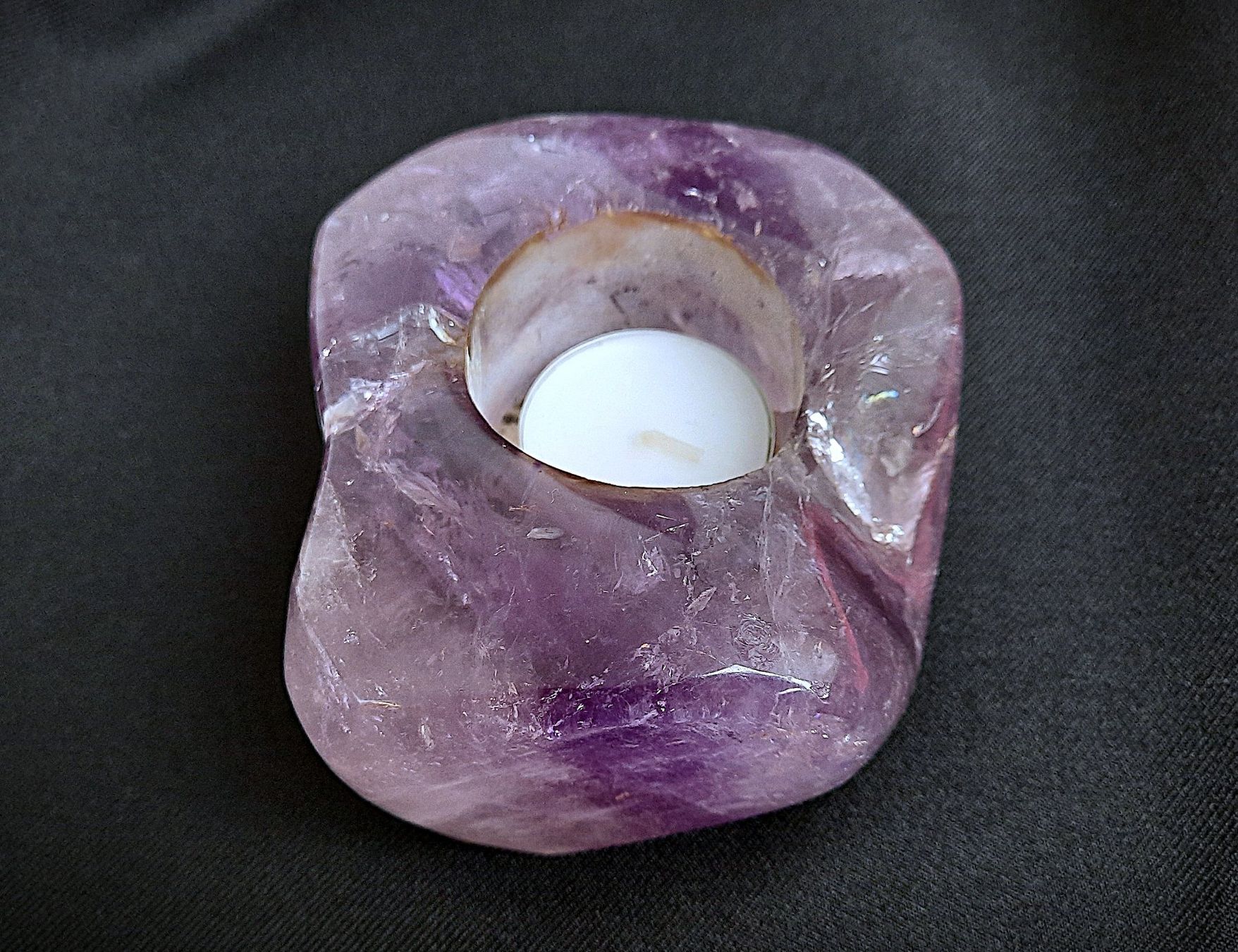 Pietre preziose: Amethyst, geschliffen Kerzenhalter – Usato da Beinwil am See venduto da Restwert_Beinwil 8