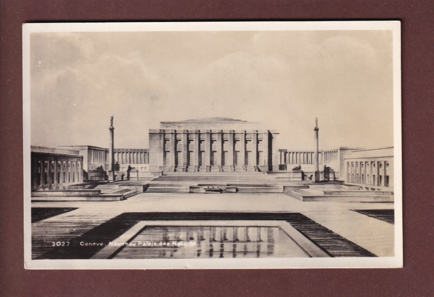 Ansichtskarten: GENEVE - Palais des Nations - 1932 – Gebraucht aus Pully von nicecards