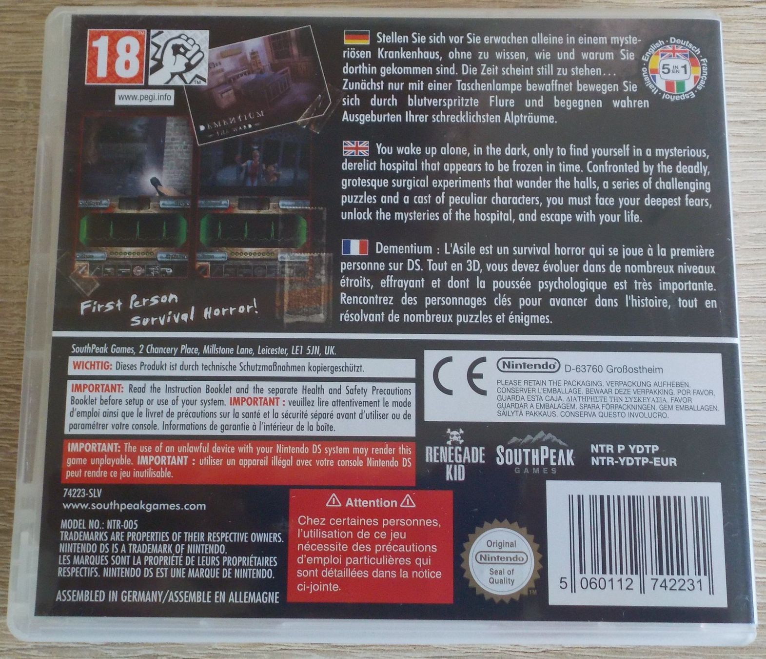 Nintendo Giochi: DEMENTIUM.............Topzustand!!! – Usato da Reinach AG venduto da Masi 1
