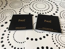 PIAGET ORIG. 2x OPERATING INSTRUCTIONS FOR US WATCHES !!!