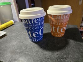 2 Kaffeebecher to go, neu, ungebraucht, Winter Angebot!