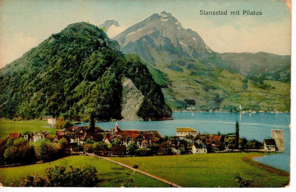 Cartoline postali: Stansstad  1925 – Usato da Wolhusen venduto da Curver9