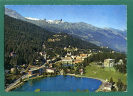 Montana-Vermala, Gesamtansicht, gelaufen, Grossformat