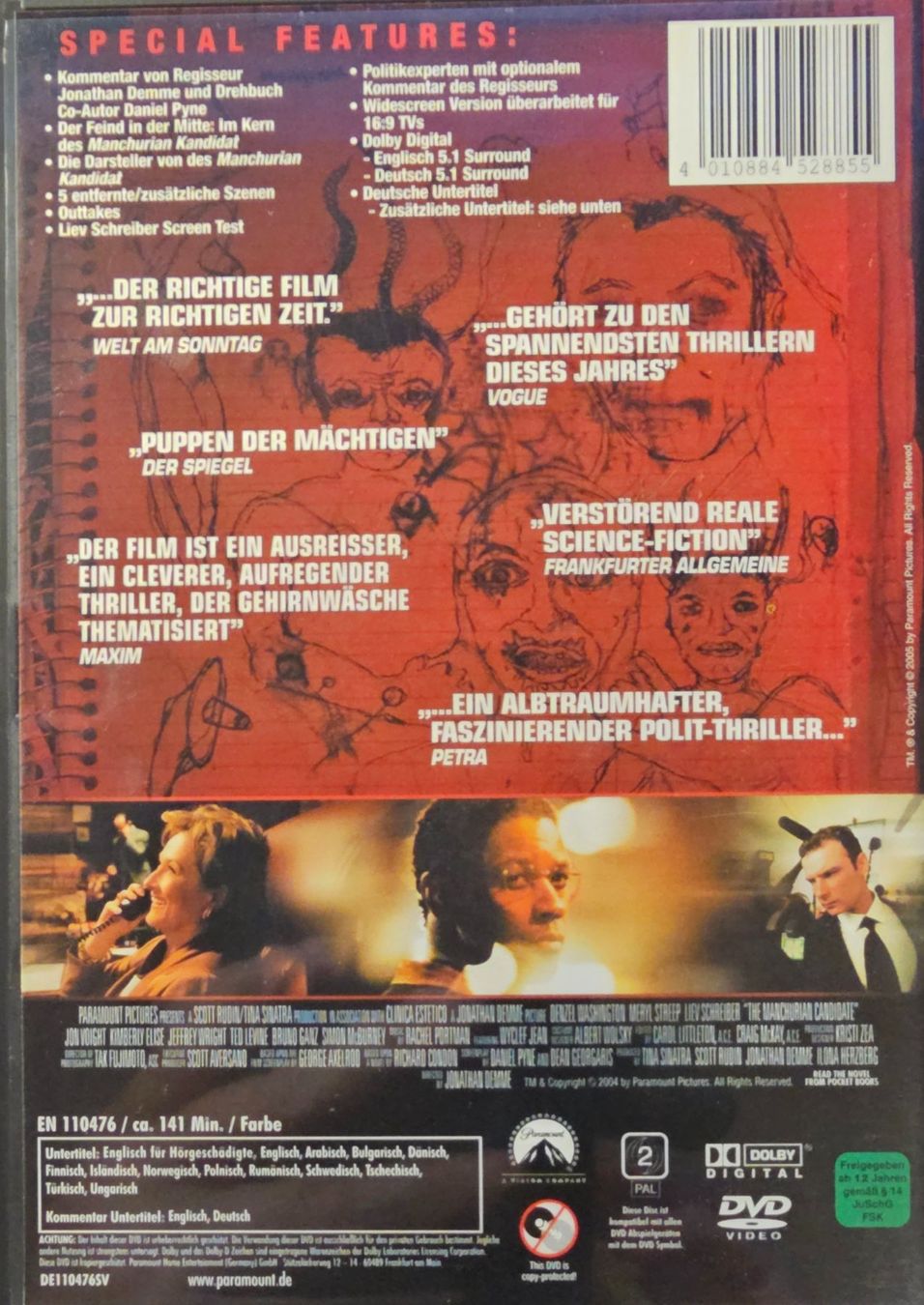 Tutti i DVDs: Der Manchurian Kandidat – Usato da Wahlen b. Laufen venduto da Cg10 1