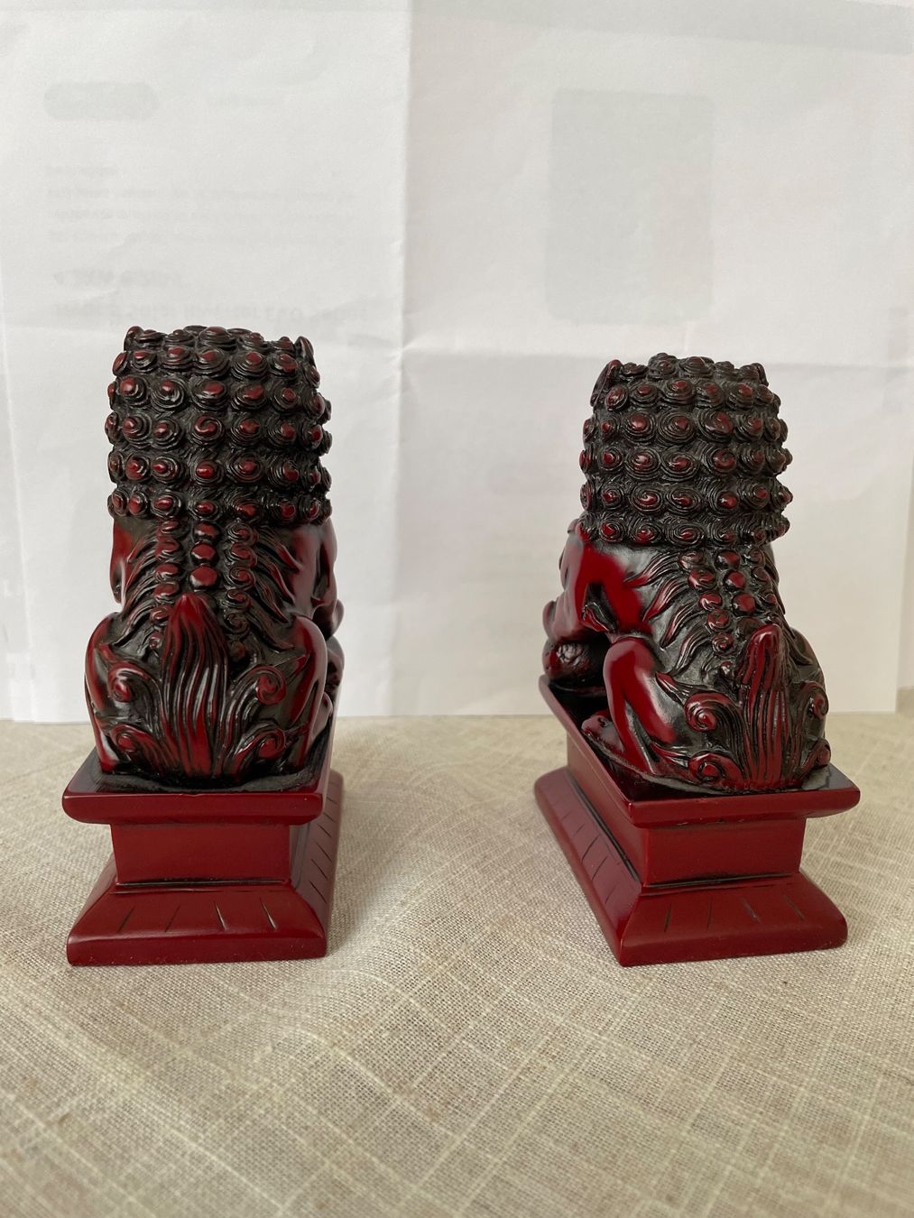 Statuette: 1 Paar chinesische Foo Hunde / chinesische Drachen – Nuovo (secondo la descrizione) da zug venduto da Zakaria 2