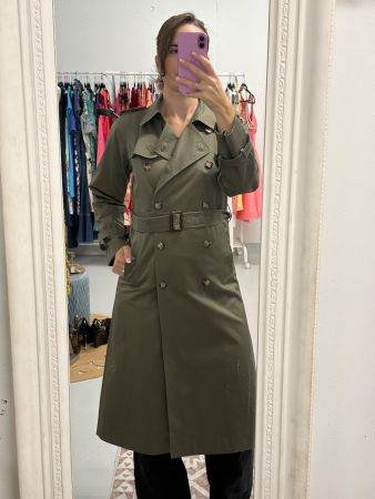 neuer Gerard Darel Trenchcoat Gr. 36 olivgrün Baumwolle