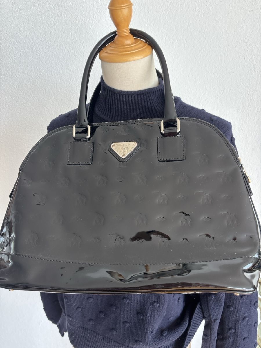 Maison Mollerus Borse da donna: Maison Mollerus Tasche Lackleder schwarz – Usato da Embrach venduto da Dmoney