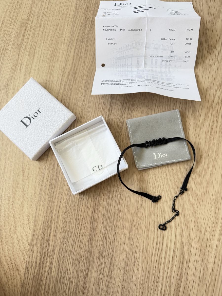Dior Catenine: Dior Choker schwarz mit Strass  – Usato da Killwangen venduto da was.sharp