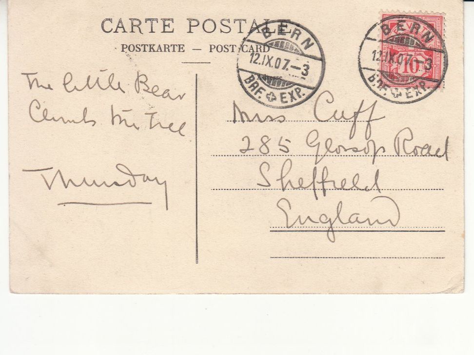 Cartoline postali: Bern Bärengraben 1907 – Usato da Bürglen TG venduto da StampGraf 1