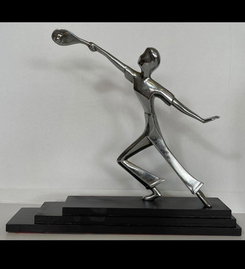 Sculture & Statue: Metall Skulptur Tennis – Usato da Olten venduto da sportwelt 1