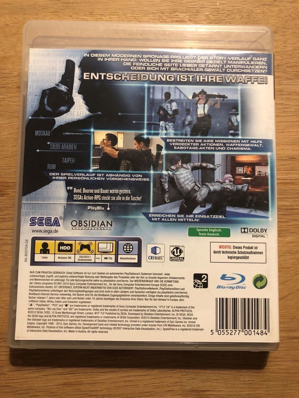 Sony Giochi: Alpha Protocol für Ps3 – Usato da Kestenholz venduto da Inna09 1