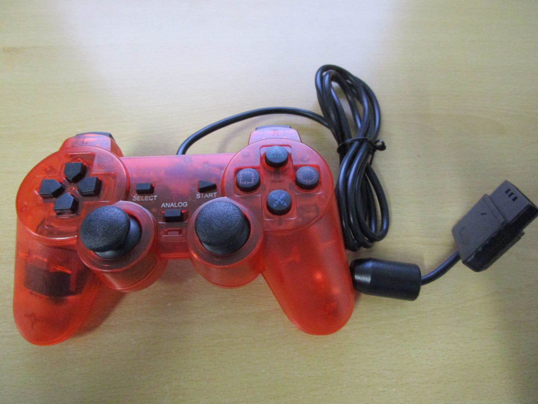 Controller: Playstation 2 Controller Joypad Farbe clear red- PS2 Neuware – Nuovo e nell'imballaggio originale da Goldau venduto da agestuffer