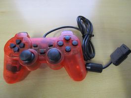 Playstation 2 Controller Joypad Farbe clear red- PS2 Neuware