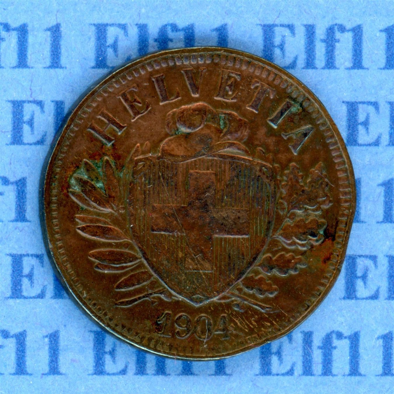 Tutti le monete: CHF___0.02 1904 ss-vz 2 Rappen – Usato da Widnau venduto da Elf11