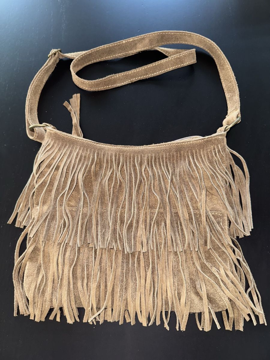 Borse da donna: Wildleder Fransen Tasche, beige, Top Zustand – Nuovo (secondo la descrizione) da Zürich venduto da Jen10