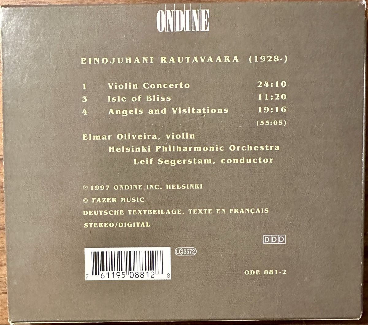 CDs: Rautavaara: Angels and Visitations, Violin Concerto – Neu (gemäss Beschreibung) aus Utzigen von taino01 1