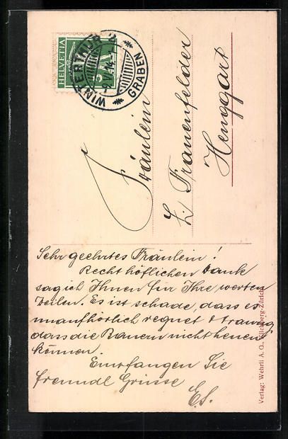 Cartoline postali: Winterthur, Stadtkirche im Sonnenschein – Usato da Berlin venduto da bartko-reher 1