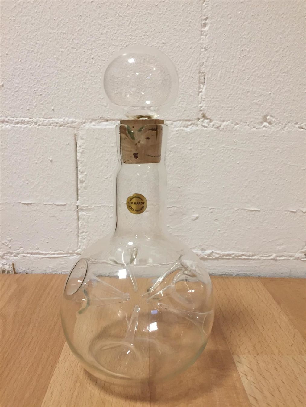 Caraffe: Stichglaskaraffe (Handarbeit) – Usato da Cormagens venduto da grizli13