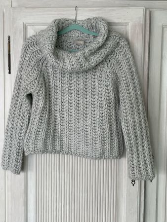 BlauMax Strickpullover, Woll-Mix, Grau, Grösse S, Neuwertig