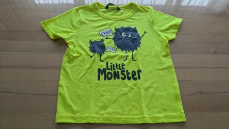 Neon gelbes - Little Monster T-Shirt - 98/104