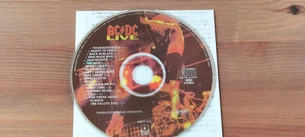 CD: AC/DC Live AMCY-472 CD JAPAN – Usato da Altdorf UR venduto da pj7_2g2m 2
