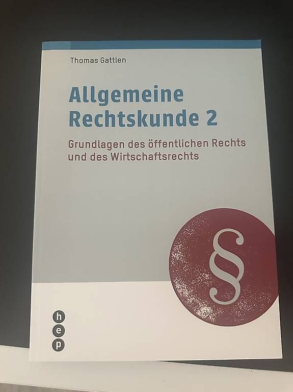 Bücher: Buch "Allgemeine Rechtskunde 2" – Gebraucht aus Arboldswil von mat_xyx5