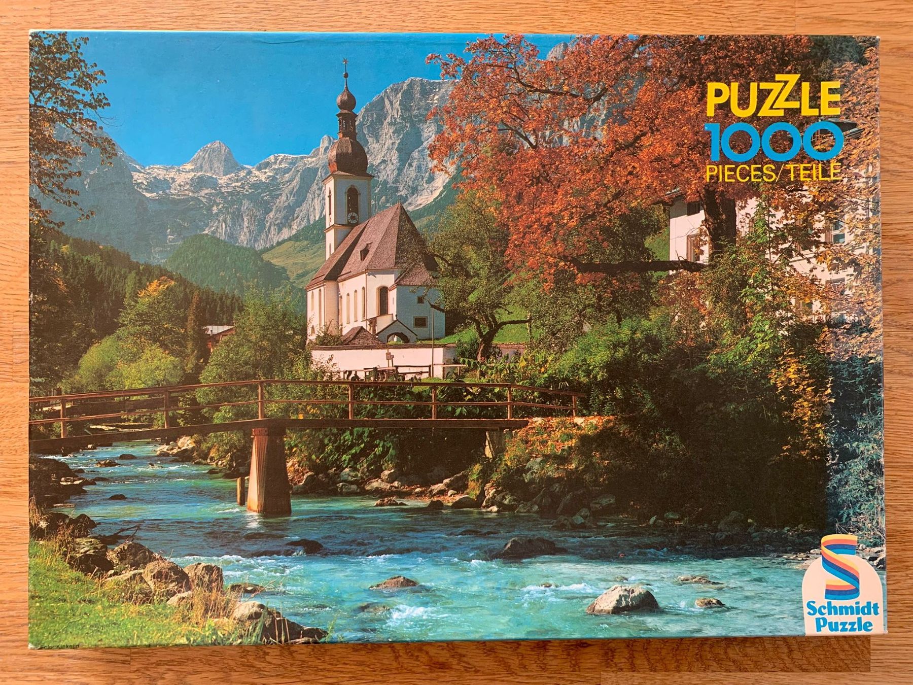 Puzzle: Schmidt; Puzzle "Kirche in Ramsau, DE" / 1000-teilig – Usato da Boniswil venduto da Totomat-Lady2