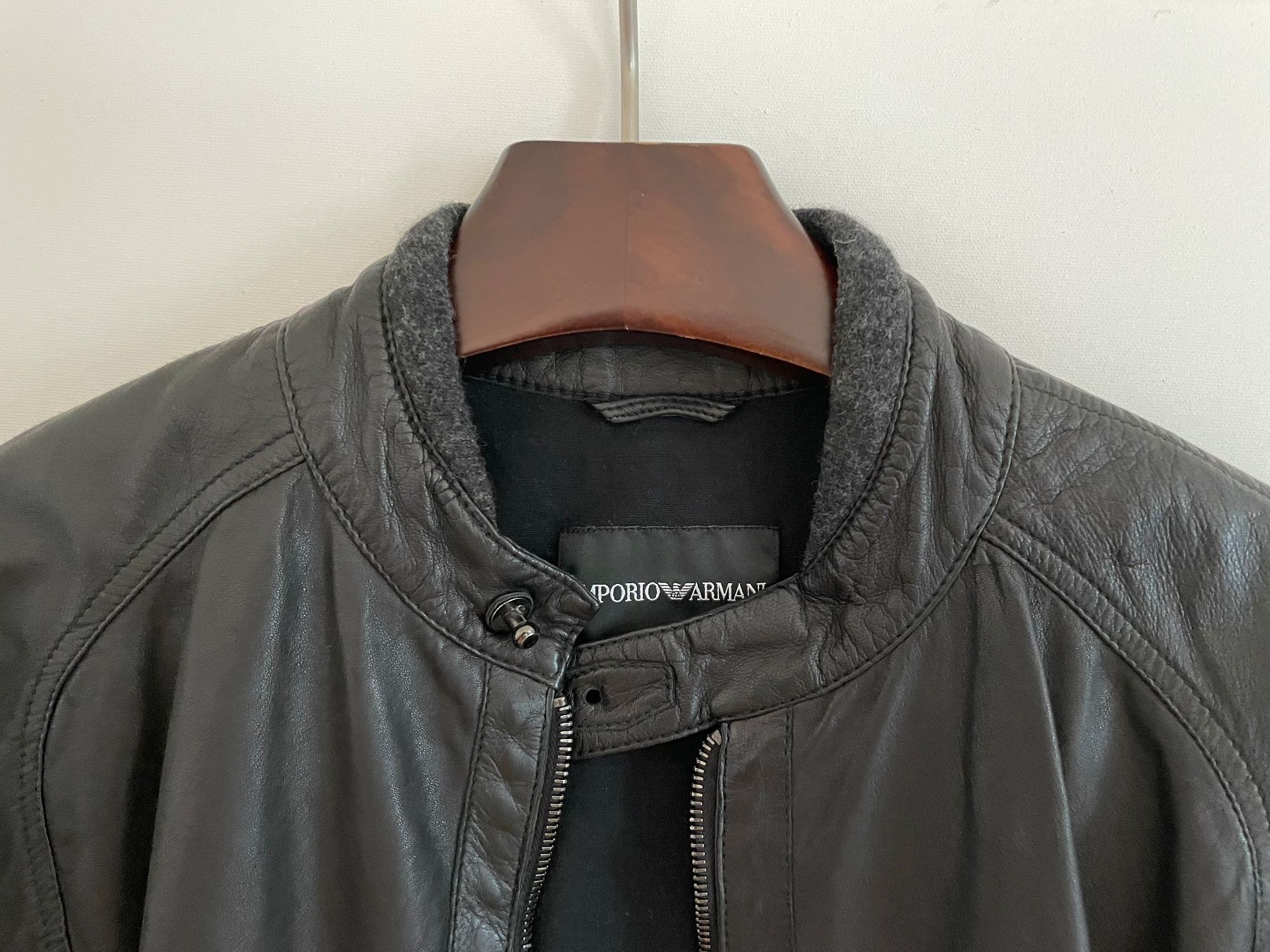 Armani Giacche: ARMANI Lederjacke (Lammleder) – Nuovo (secondo la descrizione) da Zürich venduto da StarBurn