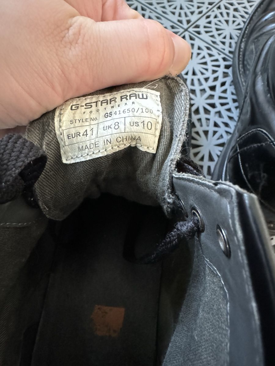 G-Star Scarpe da donna: G-Star Raw Stiefel Schwarz Grösse 41 – Usato da Romanshorn venduto da afullteapot 3