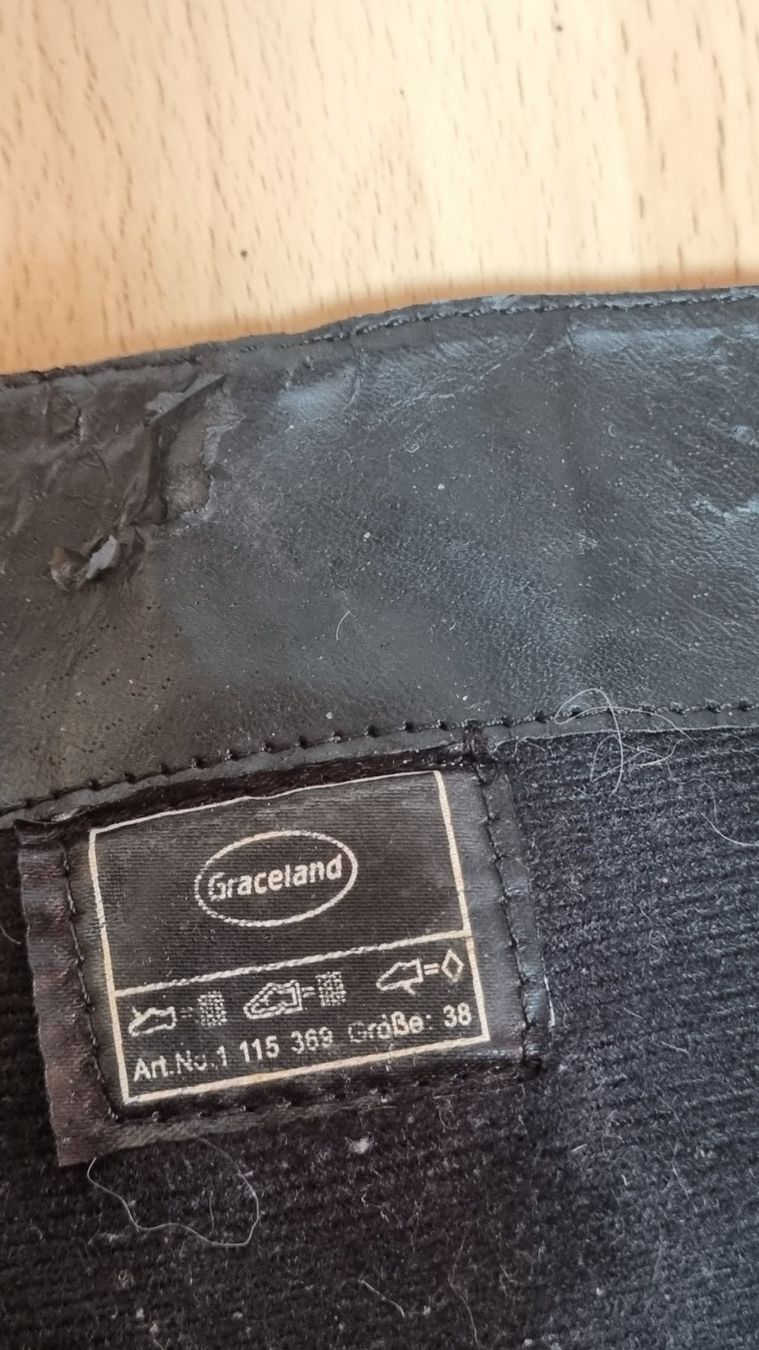Graceland Scarpe da donna: Schwarze Textillederstiefel, Grösse 38, Graceland – Usato da Effretikon venduto da lenalisa63 6