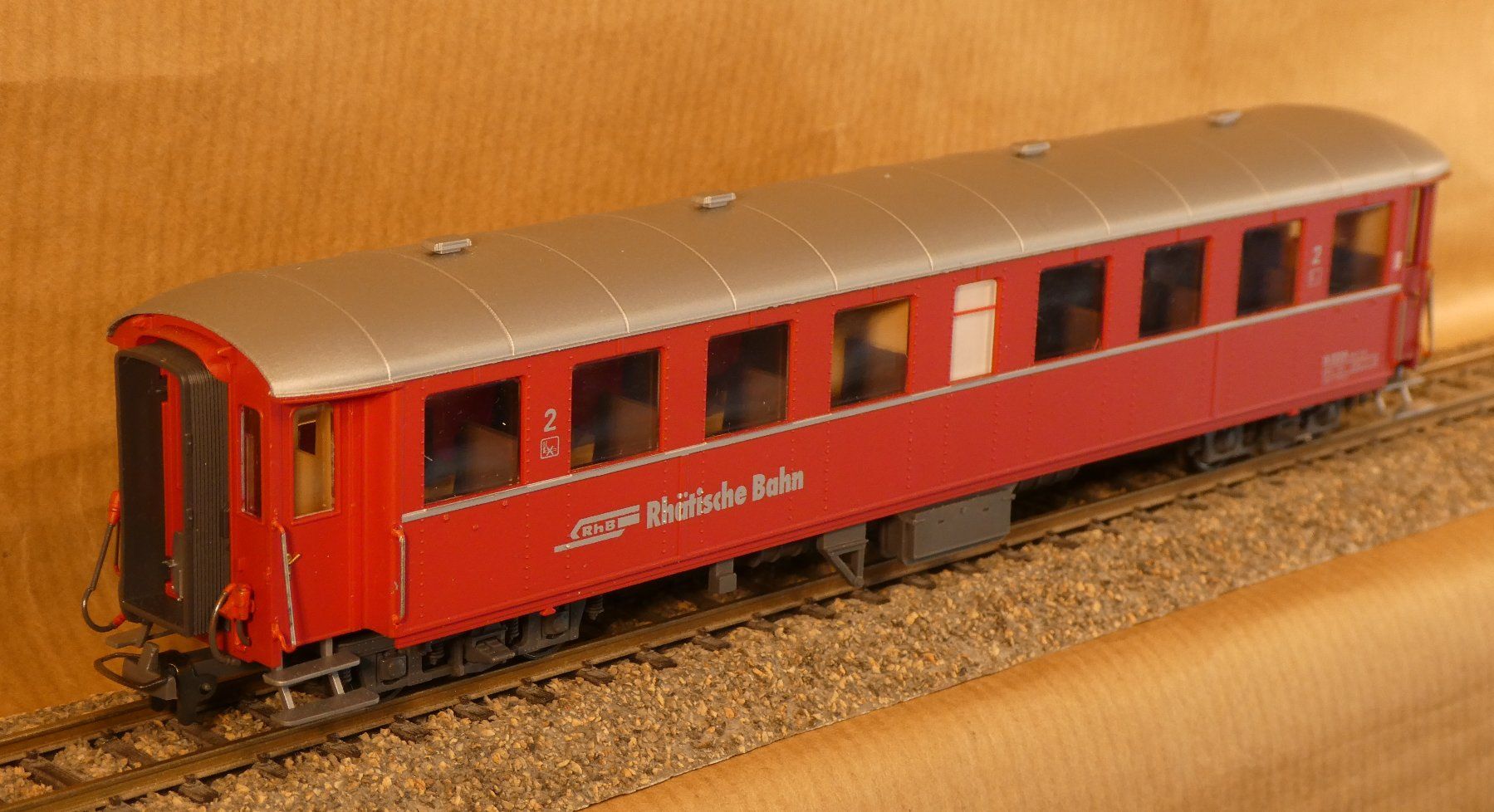 Bemo Modellini di ferrovie: Bemo RhB schwerer Stahlwagen 2.-Kl. Senkfenster – Nuovo (secondo la descrizione) da Muri b. Bern venduto da Malagueno 2