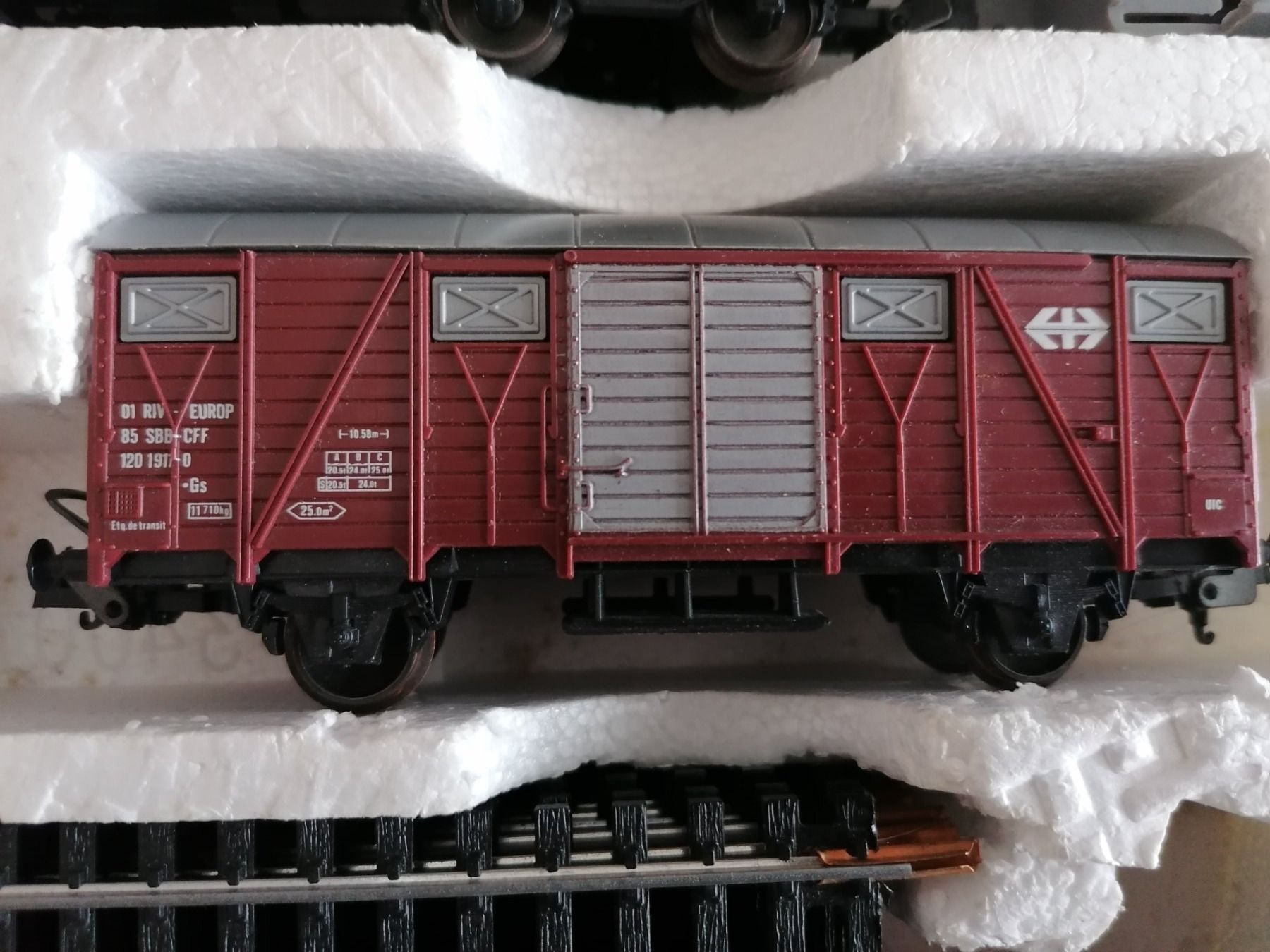 Lima Modellini di ferrovie: Lima Eisenbahn Starter Set mit SBB Güterwagen – Usato da Basel venduto da vintagecollector 8