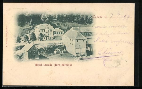 Ansichtskarten: AK Lucelle /Jura bernois, Hotel Lucelle – Gebraucht aus Berlin von bartko-reher