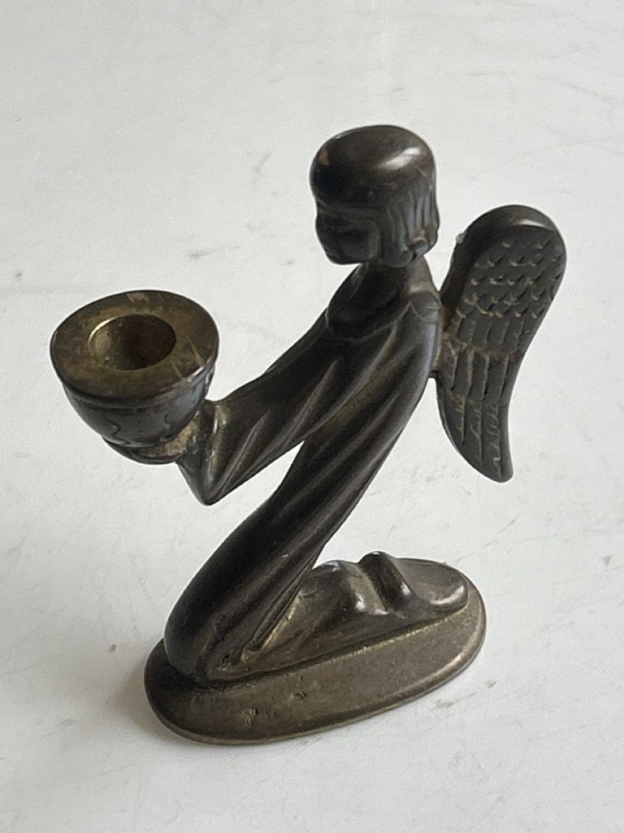 Kerzenständer: Engelskerzenhalter Bronze antik (S19) – Gebraucht aus Aarau von bro_9zsg