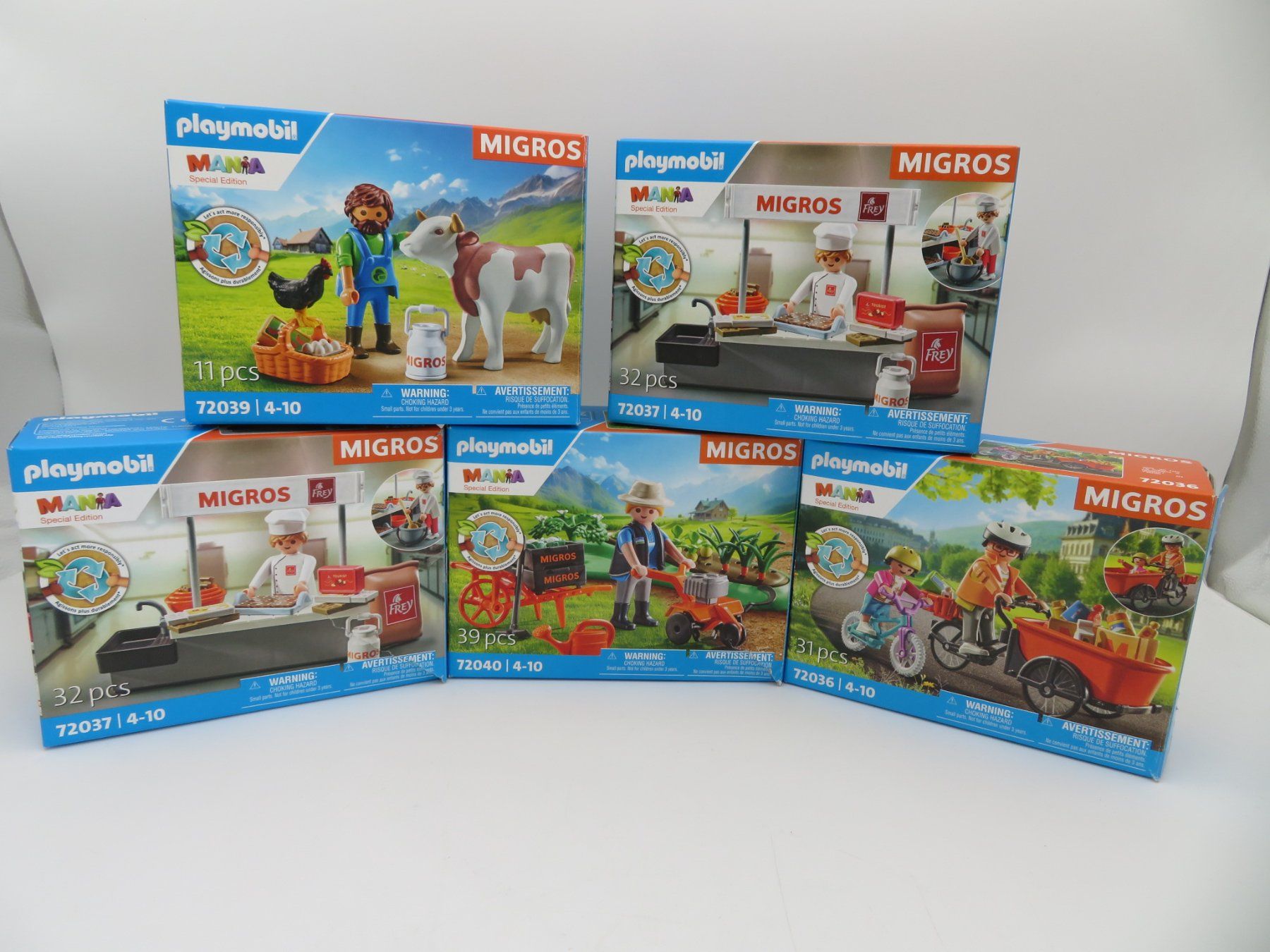 Playmobil Giocattoli: Migros Playmobilset Sammlung – Usato da Reinach BL venduto da WBZ-Flohmarkt
