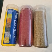 Deko-Sand Bastelsand Glorex, 3 Tuben, tolle Farben