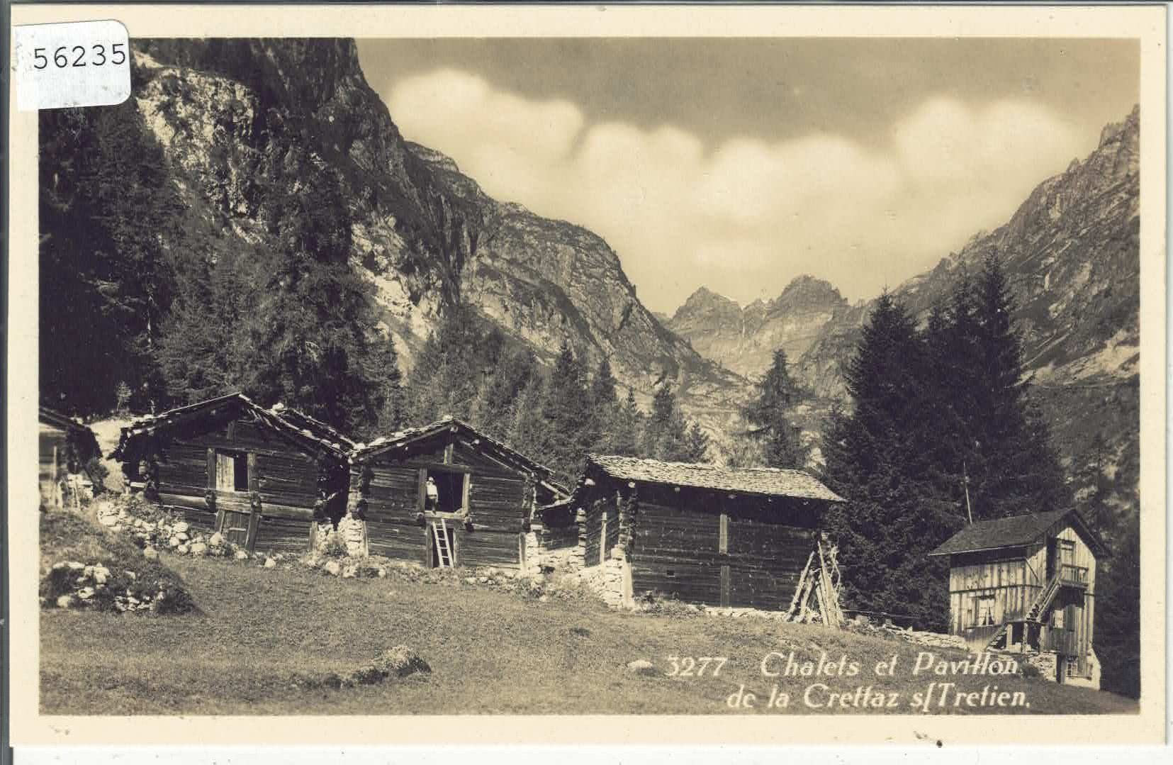 Cartoline postali: Chalets et Pavillon de la Crettaz s/Tretien – Usato da Ettingen venduto da Kartenplanet