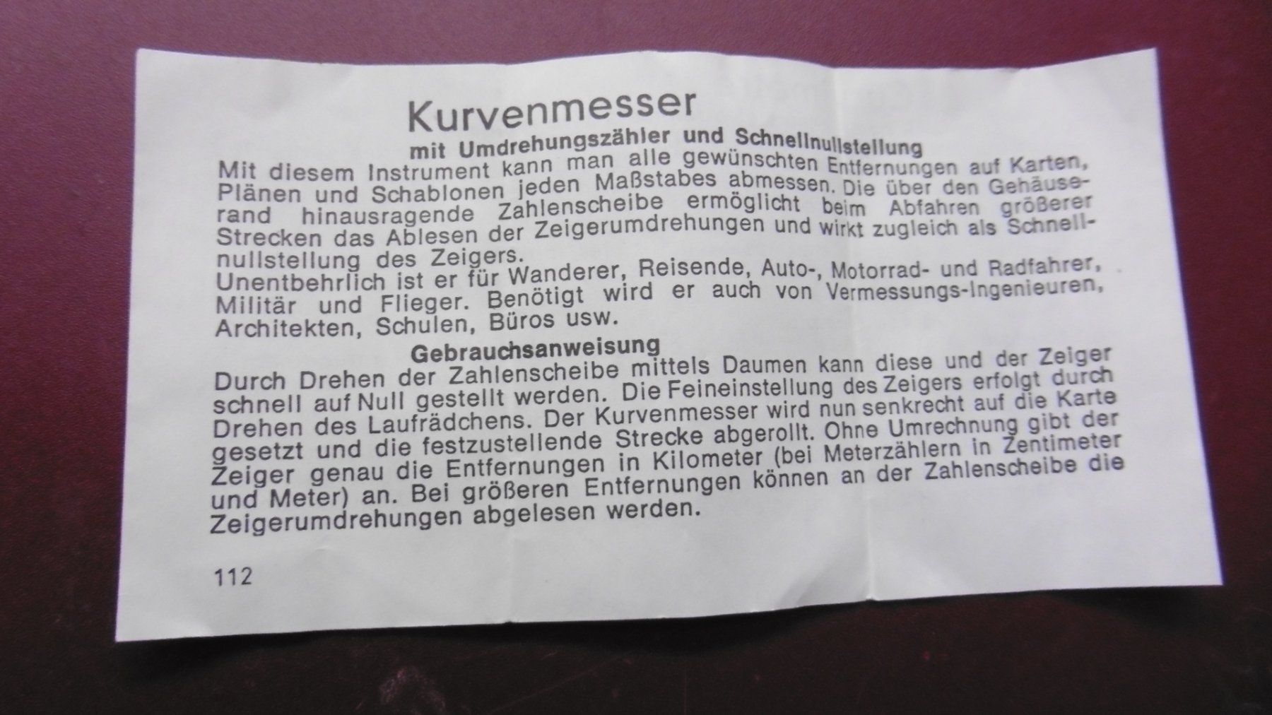 Messen: Karten Kurven/Distanz Messer – Gebraucht aus Mönchaltorf von boesi51 3