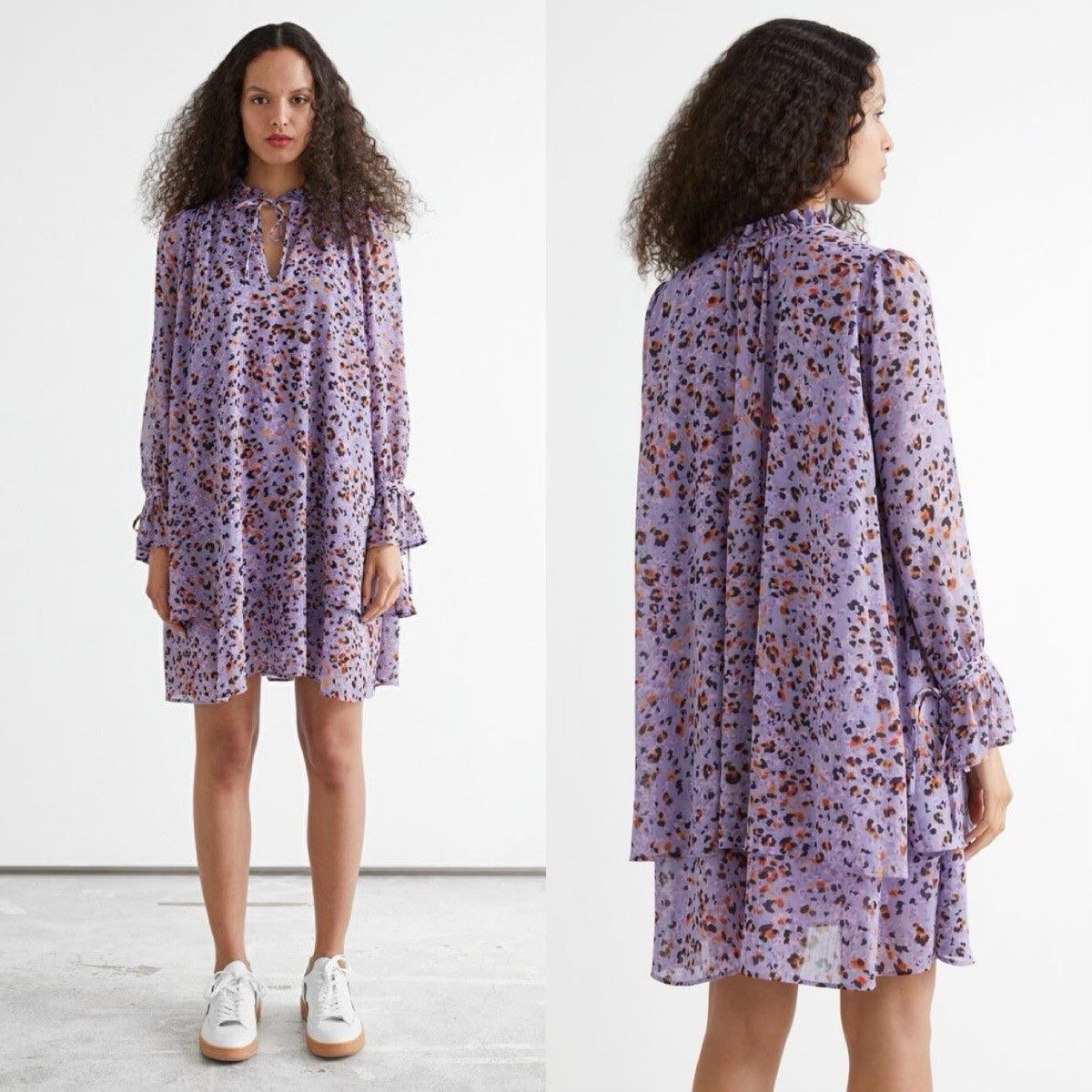 Other Stories Kleider: Robe &Other Stories, lilas imprimée léopard, taille 36. – Neu (gemäss Beschreibung) aus Morges von sandy069 6