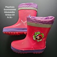 Playshoes Gummistiefel Glückskäfer, Grösse 23, Top!