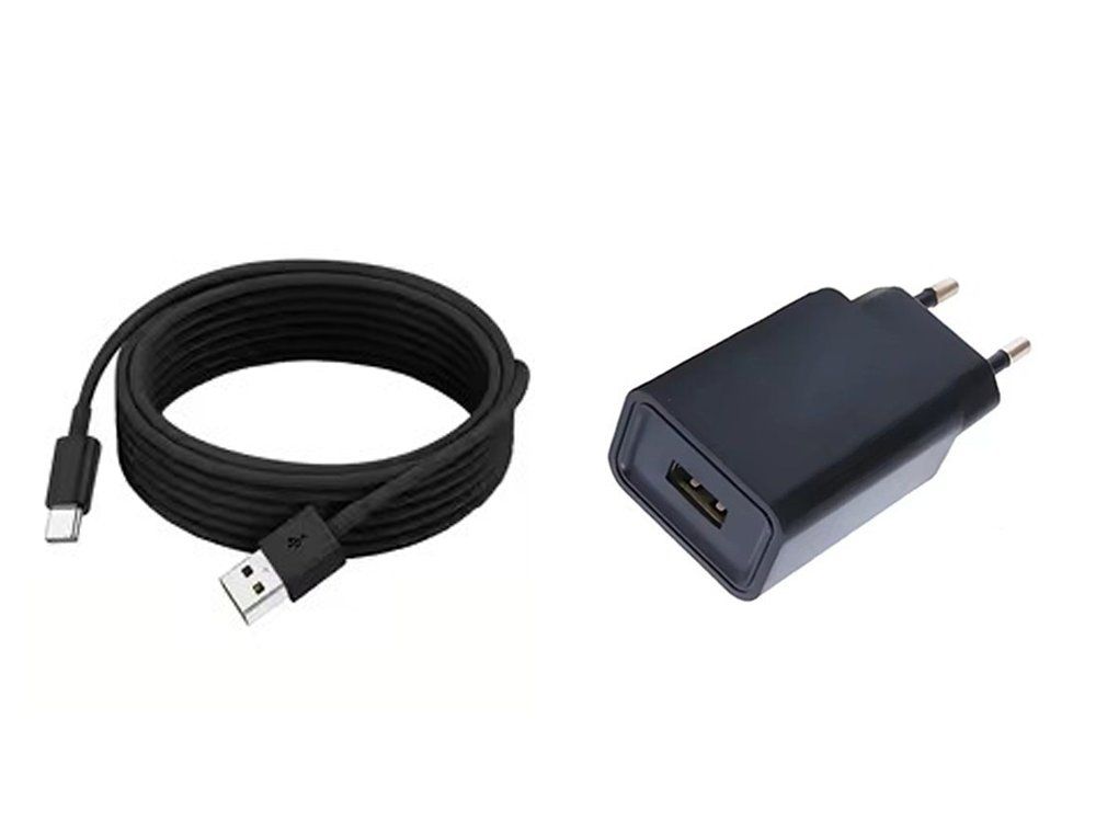 Laufwerke & Adapter: USB-A Power Adapter 5V, 2A, black & USB-A to USB-C Kabel, 2m – Neu und originalverpackt aus Hinwil von jeglat