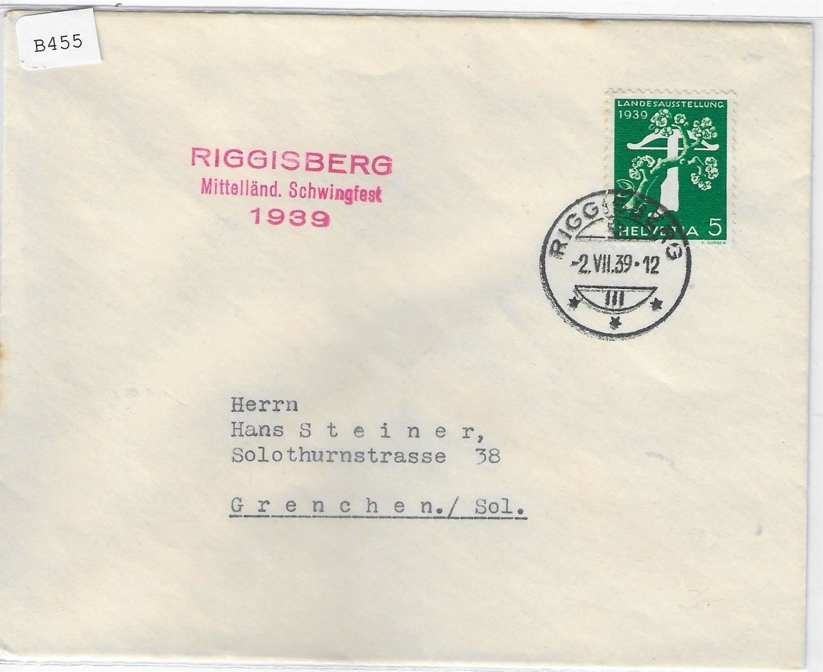 Mofas: Mittelländ. Schwingfest Riggisberg 1939 – Antik aus Ettingen von Kartenplanet