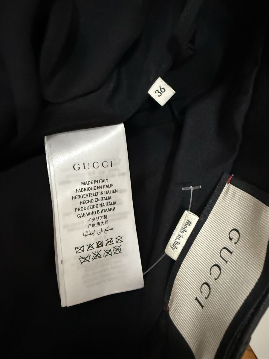 Gucci Gonne: Gucci Lederrock Gr. 36 schwarz gesteppt – Usato da Freidorf TG venduto da Iris1970 4