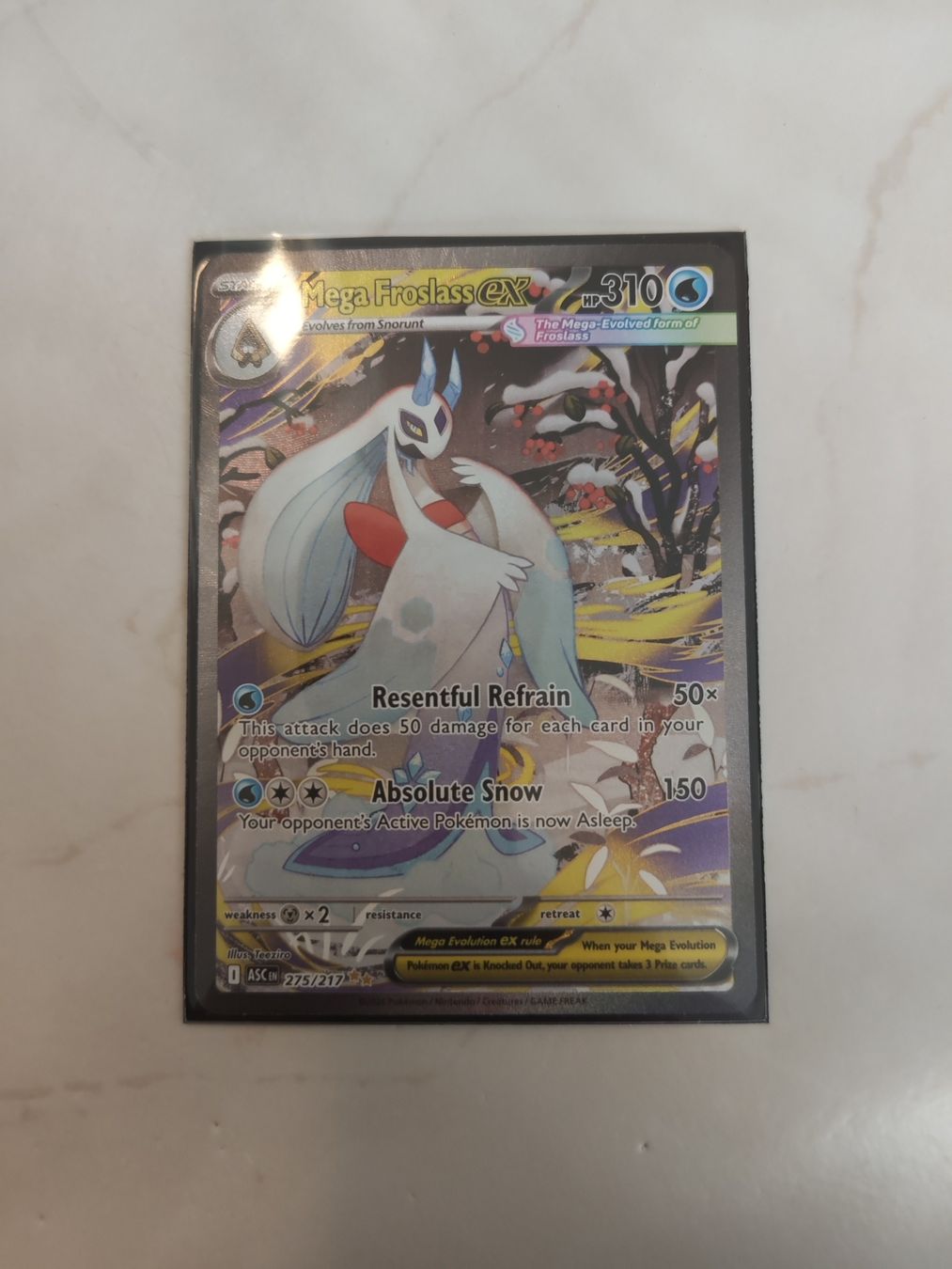 Pokémon Sammelbilder & Trading cards: Pokemon Mega Froslass EX 275/277 – Neu (gemäss Beschreibung) aus Arbon von LucaItaliano
