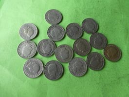 Schweiz ab 1885, Konvolut uralte 5-Räppler