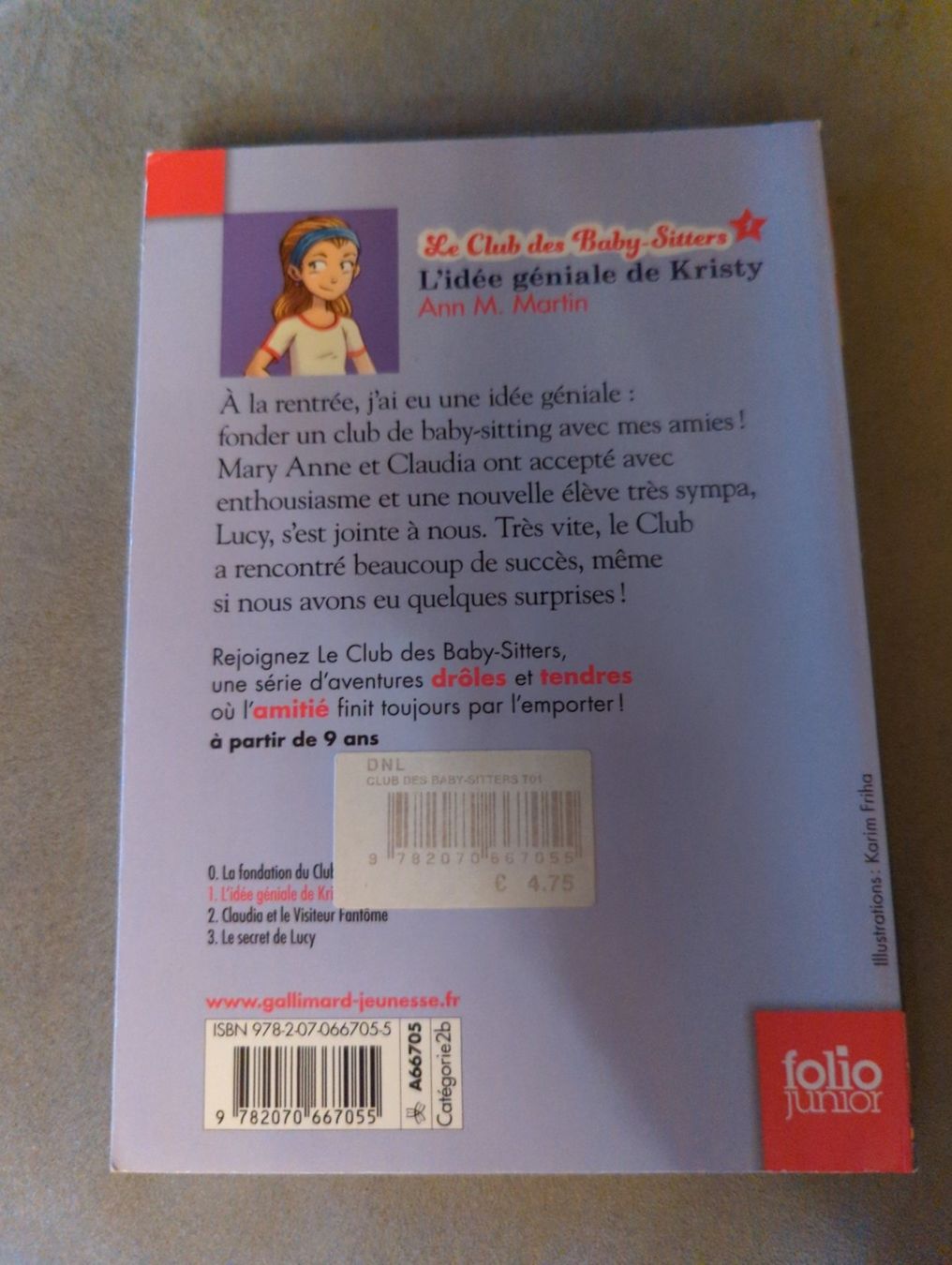 Bücher: Le club des Baby-Sitters – Neu (gemäss Beschreibung) aus Dierikon von Jolie 1