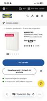 Armoire IKEA Kleppstad 3 portes blanc état occasion